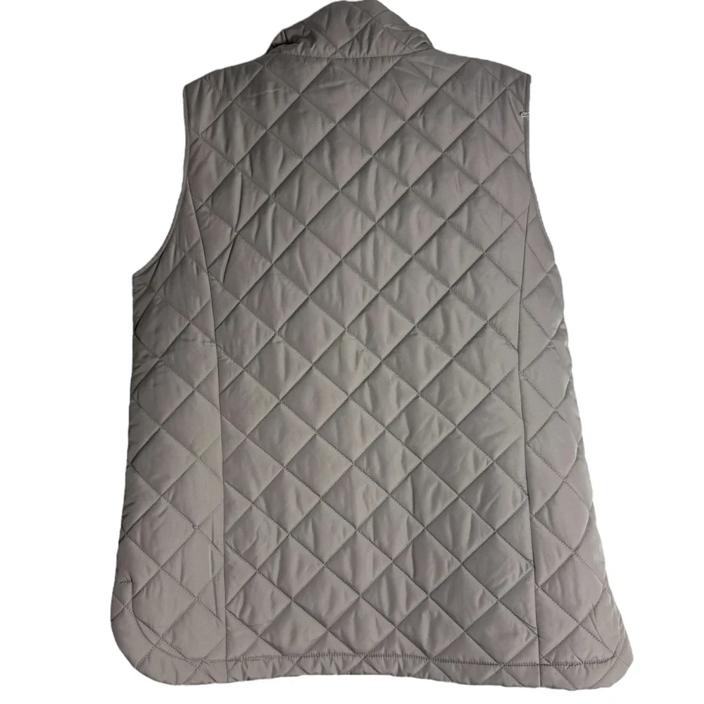 LANDS" END Quilted Vest in Gray Size Small (4-6) -- PERFECT FOR FALL!!! - Picture 3 of 7